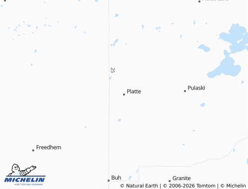 Mappa MICHELIN Platte - ViaMichelin