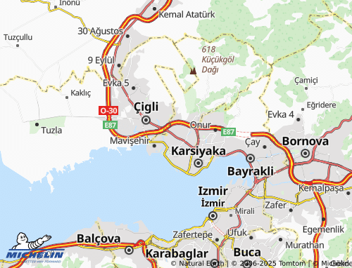 MICHELIN Cumhuriyet map - ViaMichelin