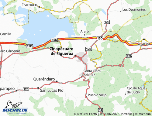 MICHELIN Félix Ireta map - ViaMichelin