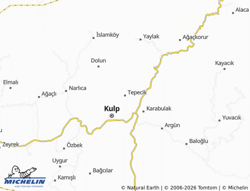 MICHELIN Tepecik map - ViaMichelin