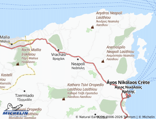 MICHELIN Neapoli map - ViaMichelin