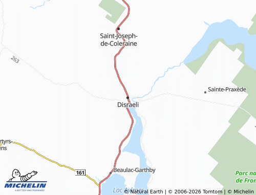 Mapa MICHELIN Disraeli - ViaMichelin