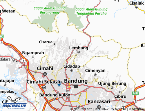 MICHELIN-Landkarte Gudangkahuripan - ViaMichelin