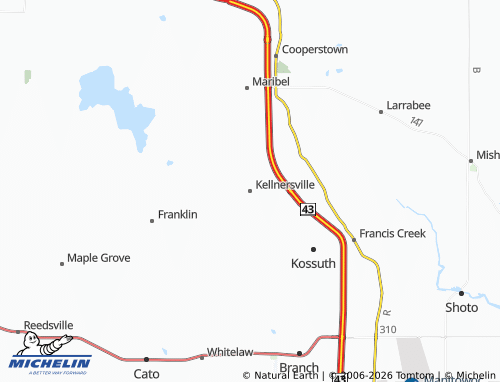 Carte MICHELIN Kellnersville - ViaMichelin