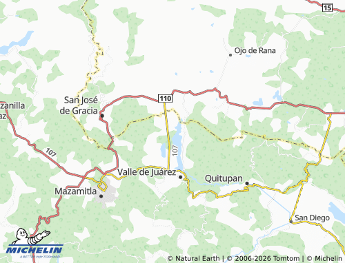Mapa MICHELIN Paso de Piedra - ViaMichelin