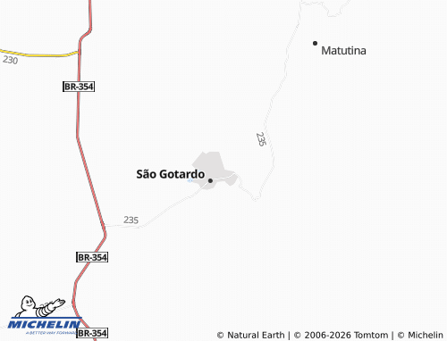 Mapa MICHELIN São Geraldo - ViaMichelin
