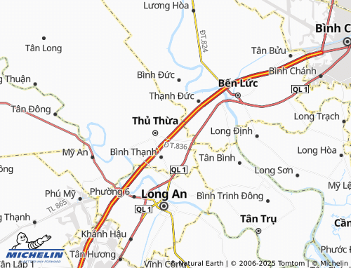 MICHELIN Nhị Thành map - ViaMichelin