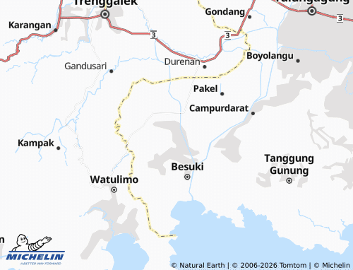 Mapa MICHELIN Tanggulkundung - ViaMichelin