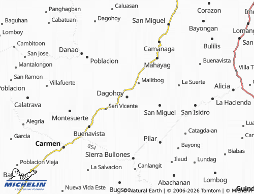 MICHELIN Dagohoy map - ViaMichelin
