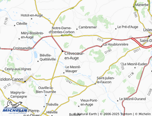 MICHELIN Monteille map - ViaMichelin