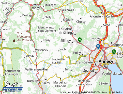 MICHELIN Le Biolley map - ViaMichelin