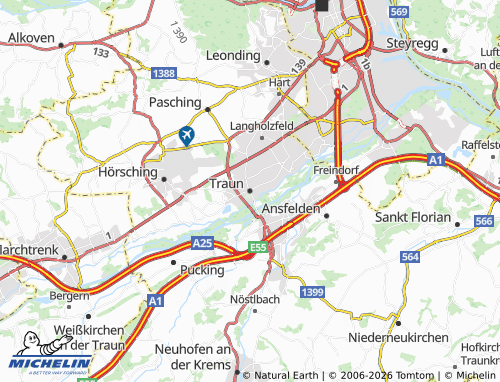 Mappa MICHELIN Traun - ViaMichelin