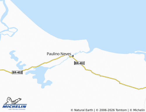 Mapa MICHELIN Paulino Neves - ViaMichelin