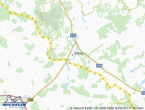 Mapa MICHELIN Subate - ViaMichelin