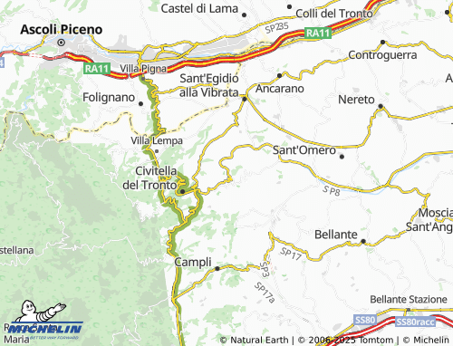 Mappa MICHELIN Borrano - ViaMichelin