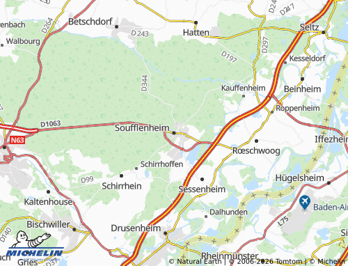 Mapa MICHELIN Soufflenheim - ViaMichelin