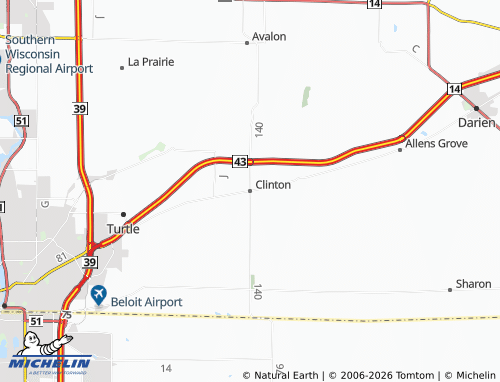 Mappa MICHELIN Clinton - ViaMichelin