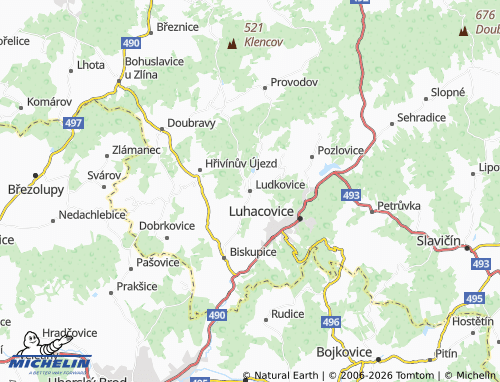 Mappa MICHELIN Ludkovice - ViaMichelin