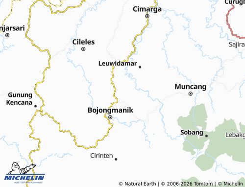 Kaart MICHELIN Cibungur - ViaMichelin