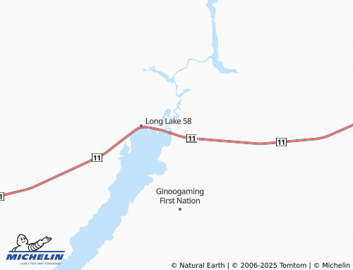 MICHELIN Longlac map - ViaMichelin