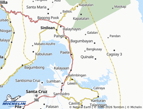 MICHELIN Paete map - ViaMichelin