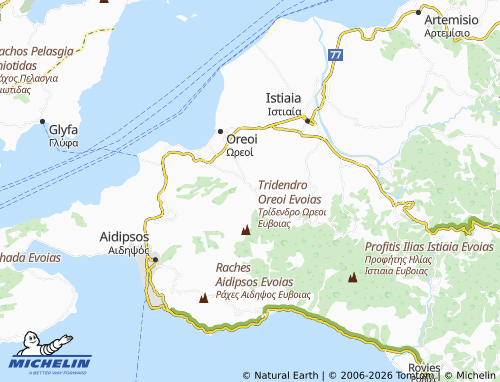 MICHELIN Taxiarchis map - ViaMichelin