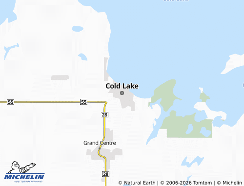 Mapa MICHELIN Cold Lake - ViaMichelin