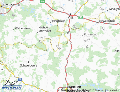 MICHELIN Ottenschlag map - ViaMichelin
