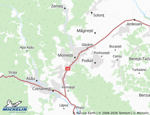 Carte MICHELIN Moinești - ViaMichelin