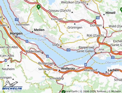 Mappa MICHELIN Stäfa - ViaMichelin