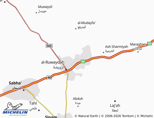 MICHELIN-Landkarte al-Shifa' - ViaMichelin