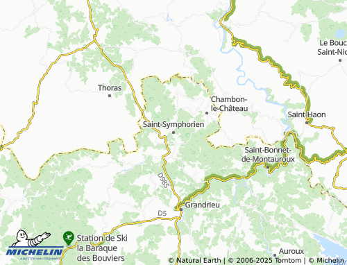 MICHELIN Saint-Symphorien map - ViaMichelin