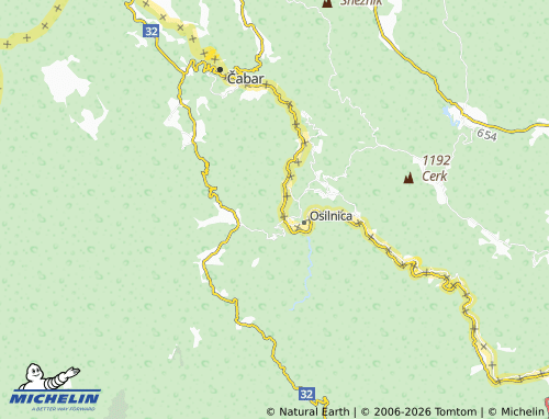 Mapa MICHELIN Podstene - ViaMichelin