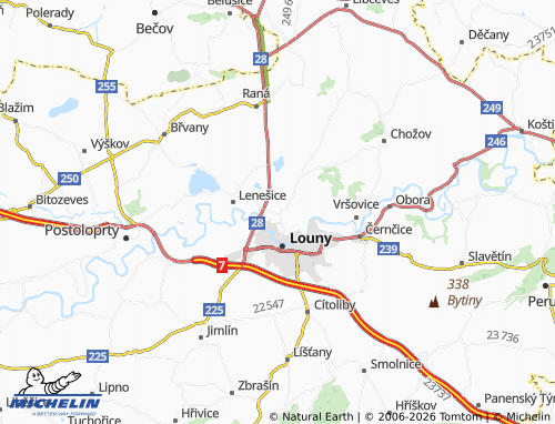 Mappa MICHELIN Dobroměřice - ViaMichelin
