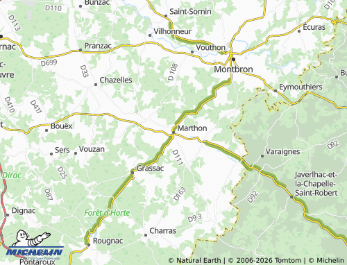 Mapa MICHELIN Marthon - ViaMichelin