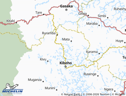 Mapa MICHELIN Rwamiko - ViaMichelin