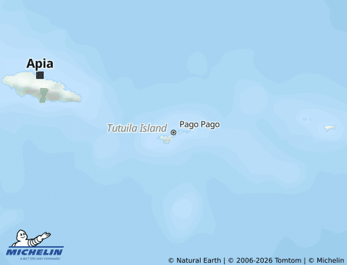 Kaart MICHELIN Amerikaans-Samoa - ViaMichelin