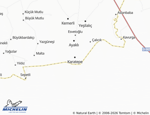 MICHELIN Karatepe map - ViaMichelin