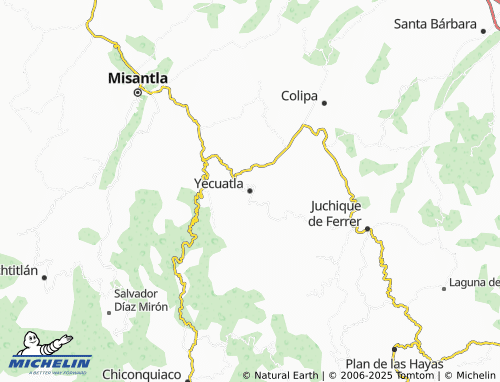 MICHELIN Yecuatla map - ViaMichelin