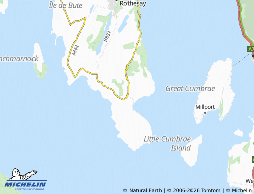 MICHELIN Kingarth map - ViaMichelin