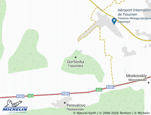 MICHELIN-Landkarte Gor'kovka - ViaMichelin