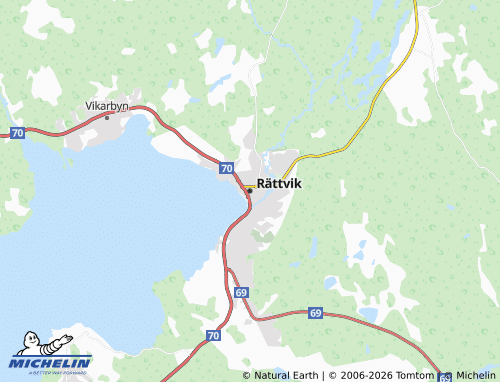 MICHELIN Rättvik map - ViaMichelin