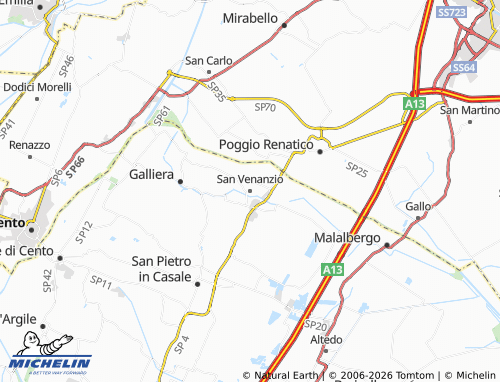 Mappa MICHELIN San Venanzio - ViaMichelin
