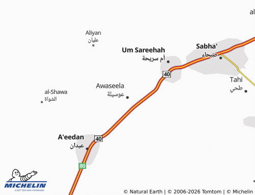 Carte MICHELIN Awaseela - ViaMichelin