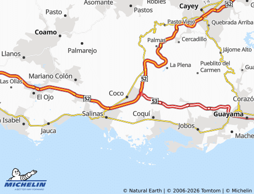Mapa MICHELIN Coco - ViaMichelin