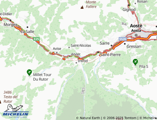 Kaart MICHELIN Villes Dessous - ViaMichelin