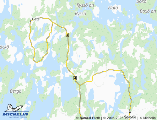 MICHELIN-Landkarte Tjudö - ViaMichelin