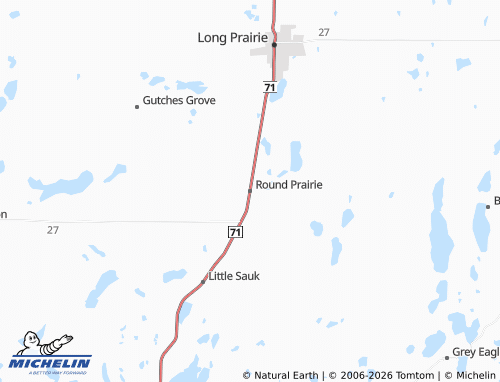 Mappa MICHELIN Round Prairie - ViaMichelin