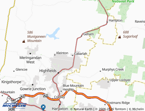 Carte MICHELIN Cabarlah - ViaMichelin