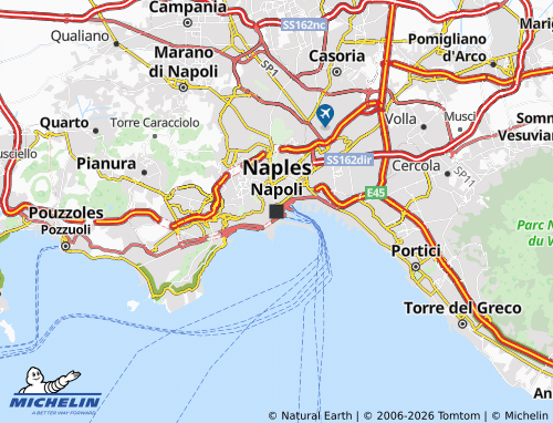 MICHELIN Naples map - ViaMichelin